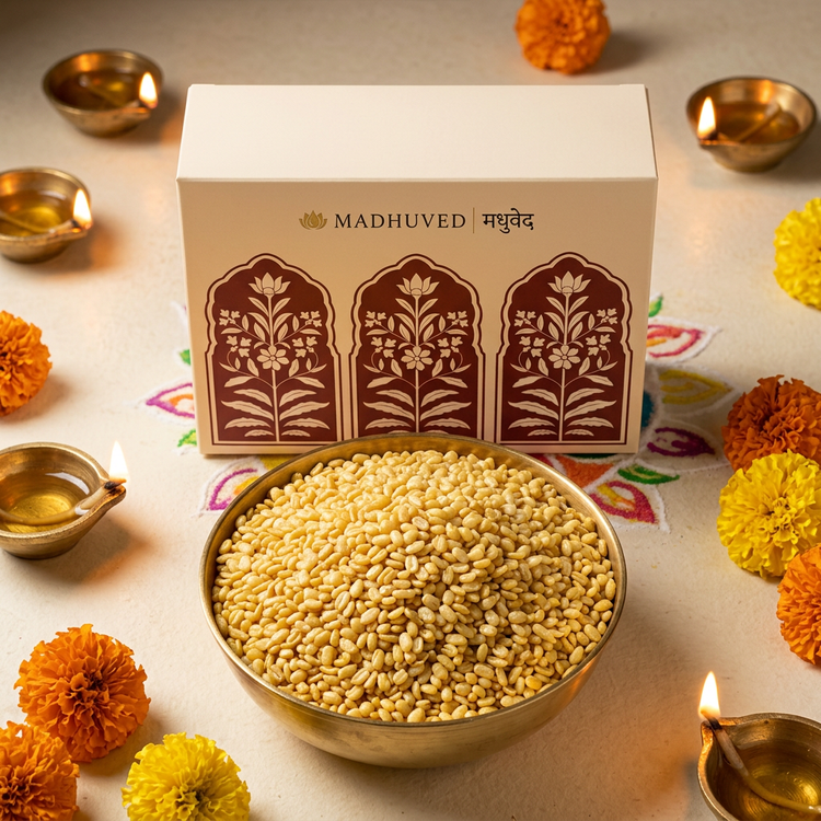 AI-generated Salted Fried Moong Dal overhead