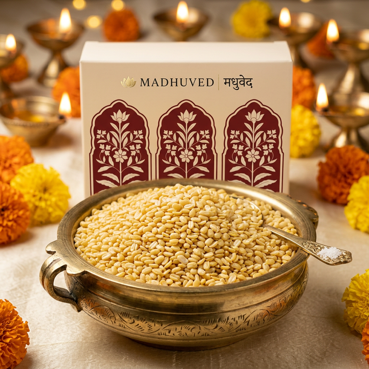 AI-generated Salted Fried Moong Dal close-up